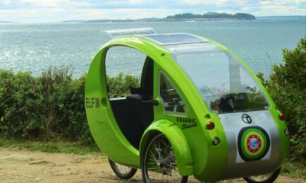 Half Bike, Half Car and Half Baked. The ELF by Organic Transport