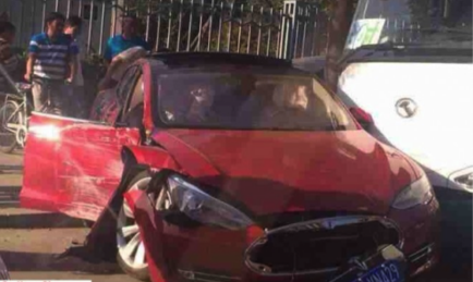 First Tesla Crash In China