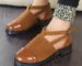 Old tyres become fashionable footwear