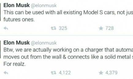 Tesla announces robotic recharging arm