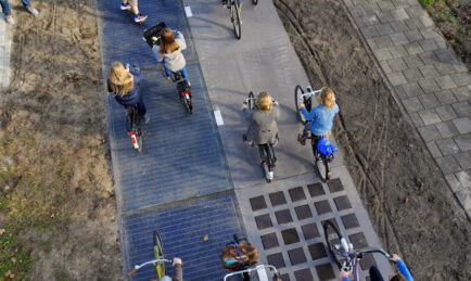 The Dutch are pleased with their solar bike path