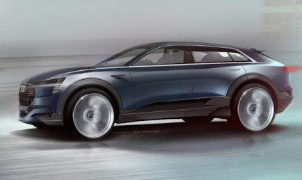 A sketch preview of the Audi E-Tron Quattro Concept