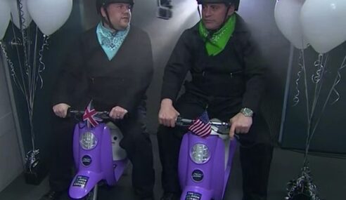 Top Gear’s Matt LeBlanc takes on Late Night’s James Corden