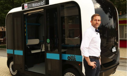 Self-Driving EV bus made by a 3D Printer