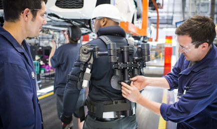Iron Man-like Vest Helps Automotive Workers