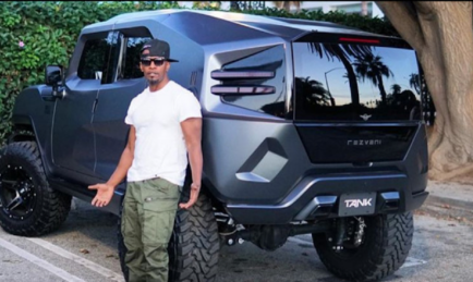 Jamie Foxx Spotted Driving the Rezvani Tank