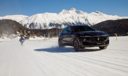 Briton Jamie Barrow Smashes World Snowboard Speed Record with Help from a Maserati Levante