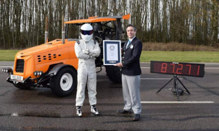 The Stig Sets Guinness World Record For Fastest..Tractor!