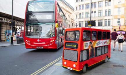 Miniature Bus Takes to the Streets of London