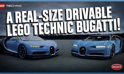 This Full-Size Bugatti Chiron is Made of LEGO and Drives! Well, at 18 mph. But Still!