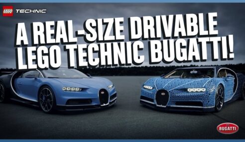 This Full-Size Bugatti Chiron is Made of LEGO and Drives! Well, at 18 mph. But Still!