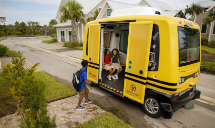 SHUT DOWN! Self-Driving Bus Trial With Kids Onboard