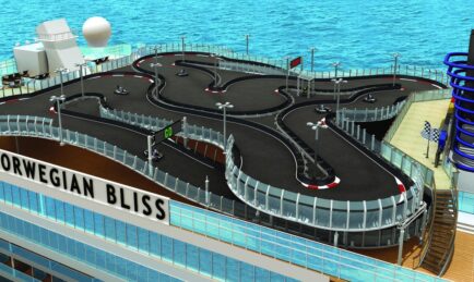 Racing on Water: This Cruise Ship Has a 1,000FT Go-Kart Track!