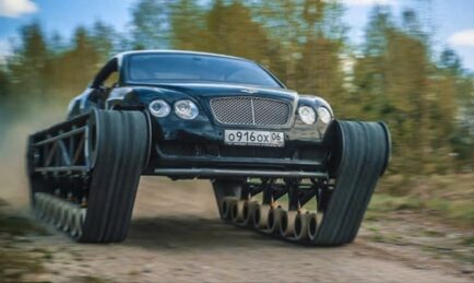 Crazy Russians Turn a Bentley into a Tank!
