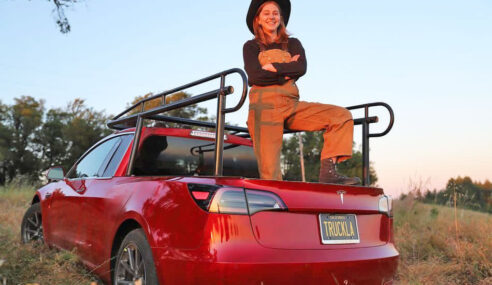 VIDEO: Behold, the Truckla! Youtuber Converts a Tesla Into a Pickup