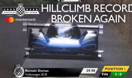 WATCH: Volkswagen’s Electric Race Car Breaks 20-Year Goodwood Record