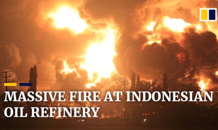 WATCH: Indonesian Oil Refinery Goes Up in Smoke