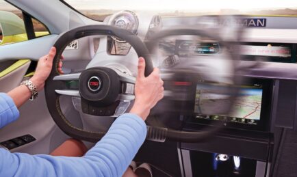 Volvo Files Patent For Steering Wheel That Slides Left and Right