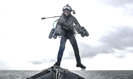 WATCH: British Royal Navy Helps Test JET SUITS Over Water