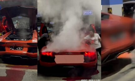 Panggang Daging ‘Kuda Pink’ Guna Ekzos Lamborghini? Dahsyat!