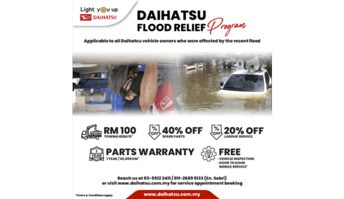 Daihatsu Malaysia Lancar ‘Program Bantuan Banjir’ Kepada Pemilik Daihatsu Yang Terkesan Akibat Banjir
