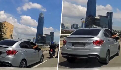 Pemandu Persona Tular Tunjuk Gari Memang Sah Anggota Polis? Salah Tempat Tunjuk Kuasa Ni.