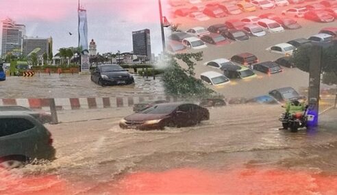 Banjir Kilat Lagi. Jalanraya Kawasan Bandar KL Jadi ‘Sungai’