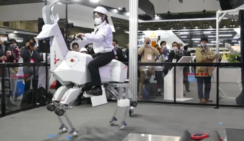 Kawasaki Shows Off Electric GOAT That a Human Can Ride