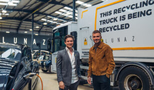 David Beckham Presents Electric Jaguar XK140 to Son as Wedding Gift