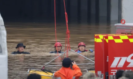 7 Drowned in Flooded Underground Car Park In South Korea
