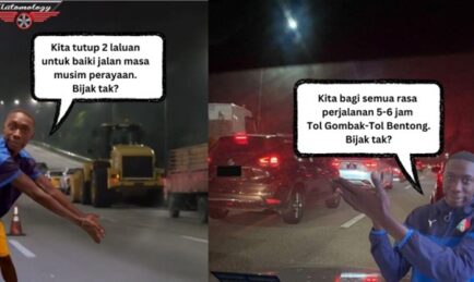Musim Raya Baru Sibuk Nak Baiki Jalan Di Lebuhraya KL-Karak? Terpaling Buat Kerja