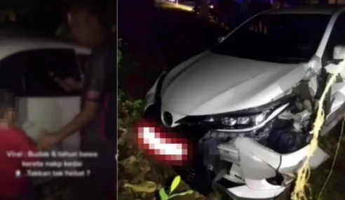 6-Year-Old Who Crashed Car in Langkawi, Malaysia Knew Exactly How To Drive