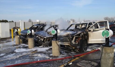 Brand New Ford EV F150s Catch Fire. Is This What You Call Greased Lightning?