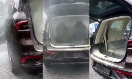 Proton X90 Berasap. Proton Kata Bukan Sebab Bateri Hibrid?