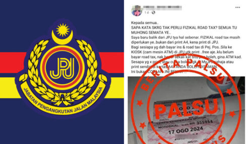 JPJ Buat Laporan Polis Gara-Gara Hantaran Seorang Wanita Di Facebook