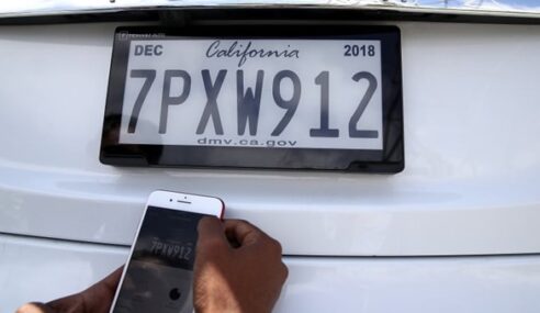 Ford to be First Manufacturer to Offer Digital Number Plates