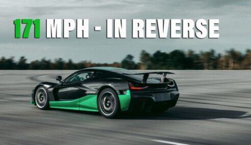 Rimac Beats the Guinness World Record for Driving Backwards