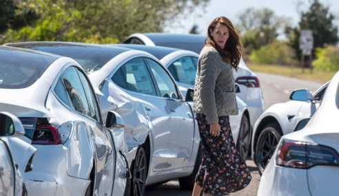 Tesla Model 3s go Kamikaze in new Julia Roberts Movie