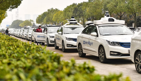 Driverless Car in China Hits a Person Illegally Crossing the Street