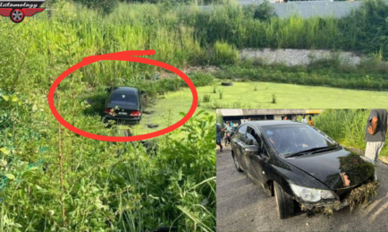 KARMA LANGGAR LARI PENGHANTAR MAKANAN. AKHIRNYA TERBABAS KE TAKUNGAN NAJIS