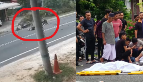 TRAGEDI ELAK ASAP. 2 LELAKI MAUT MOTOSIKAL BERTEMBUNG.