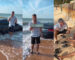 Man Drives Car Into Beach in Port Dickson and Gets Car Stuck in the Sand