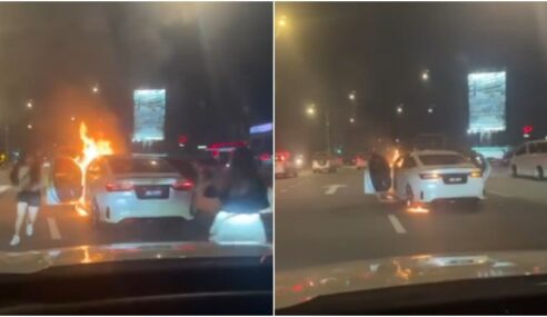 Man Sets Fire To Wife’s Toyota Vios Over Domestic Dispute