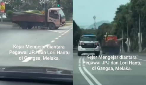 PEMANDU LORI MAIN KEJAR-KEJAR DENGAN ABANG JPJ DAH KENA TAHAN.