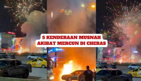 GARA-GARA MERCUN, 5 KENDERAAN MUSNAH. SALAH SIAPA?