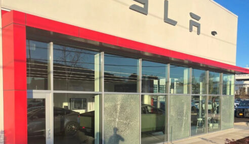 Tesla Showrooms Vandalised Amidst Protest Against Elon Musk