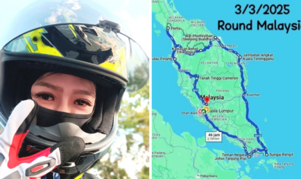Female Motorcycle Rider Completes 2,685km Journey Around Peninsular Malaysia