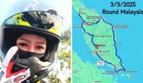 Female Motorcycle Rider Completes 2,685km Journey Around Peninsular Malaysia