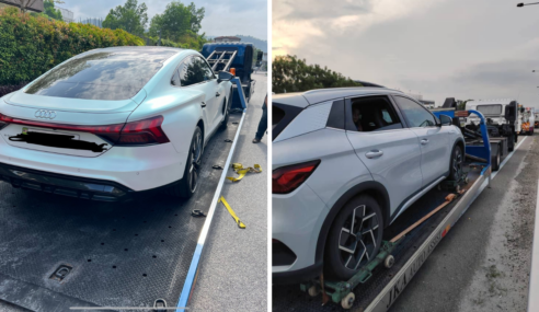 BYD and Audi EV Reportedly Stall In The Middle Of a Highway In Malaysia