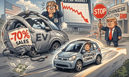 US Car Sales Fall as Senators try to ban Chinese Factories